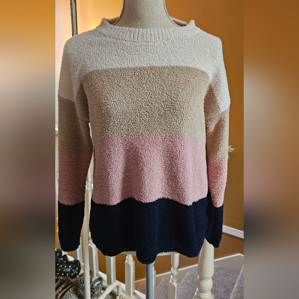 BB Dakota Women's Colorblock Sweater - Neopolitan